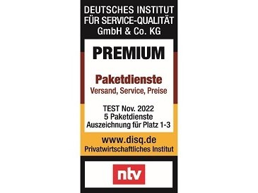 DISQ-Siegel Premium-Paketdienst für GLS