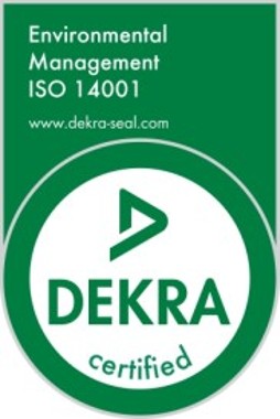 Logo of Dekra ISO 14001 certification