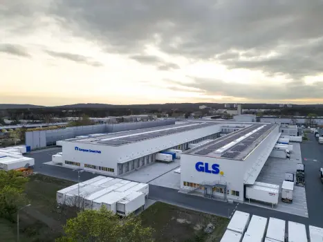 Aerial view of the GLS terminal Aerial view of the GLS terminal