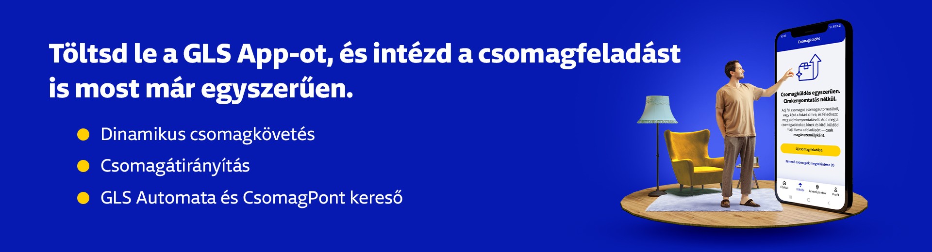 GLS Application for sending and tracking packages.