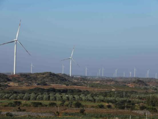 Windenergie in Gadhsisa, India