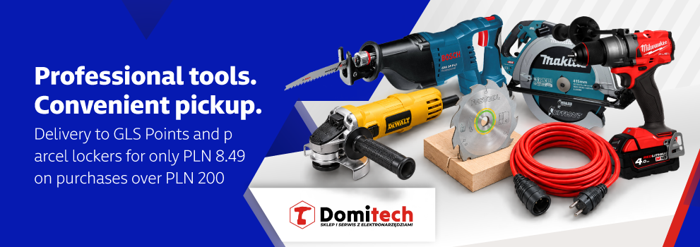 Delivery to GLS Points and parcel lockers for only PLN 8.49 on purchases over PLN 200