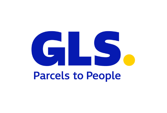 GLS logo with descriptor after 2021 rebranding